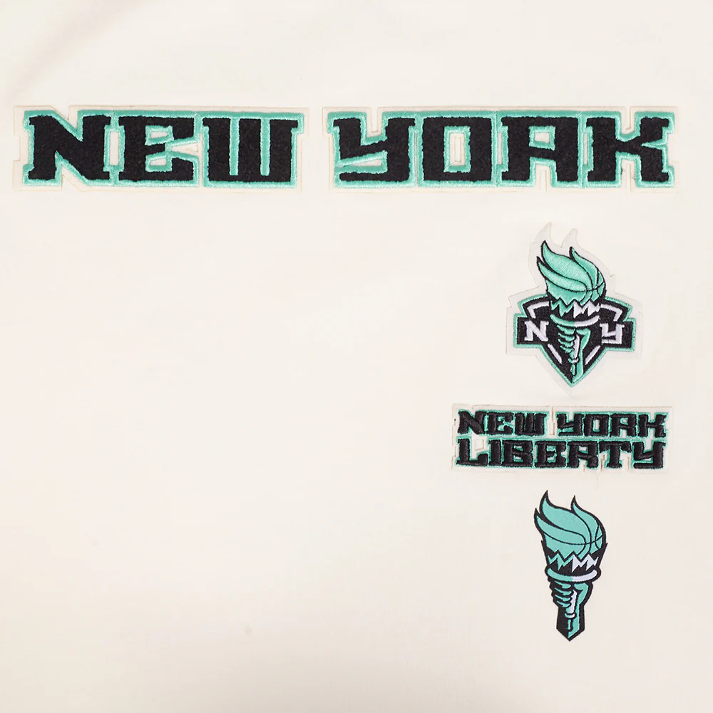 WNBA NEW YORK LIBERTY RETRO CLASSICS WOMEN'S SINGLE JERSEY BOXY TEE (EGGSHELL) - Image 5