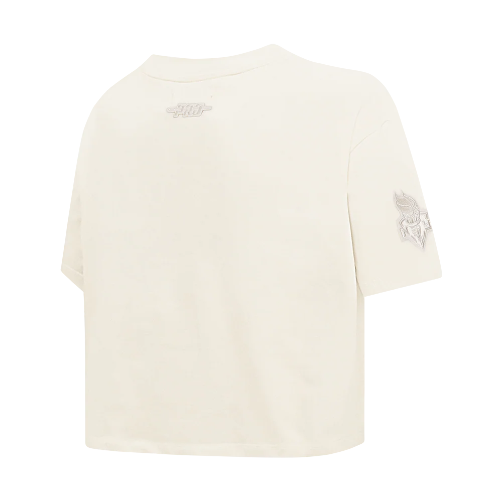 WNBA NEW YORK LIBERTY NEUTRAL WOMEN'S SINGLE JERSEY BOXY TEE (EGGSHELL) - Image 6