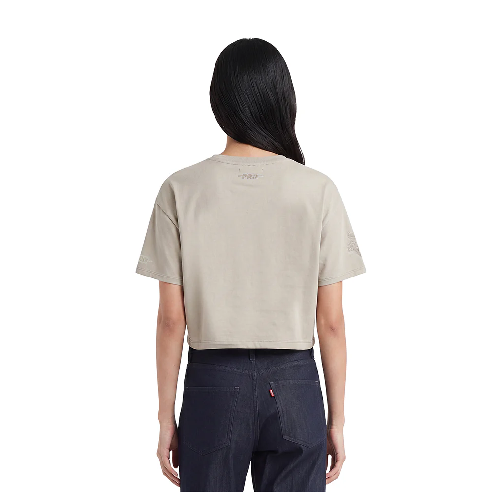 WNBA NEW YORK LIBERTY SCRIPT TAIL WOMEN'S S/S BOXY TEE (TAUPE) - Image 2