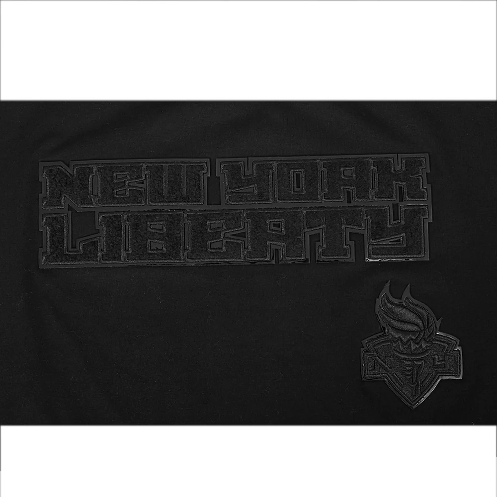 WNBA NEW YORK LIBERTY TRIPLE BLACK WOMEN'S SS SLIM FIT TEE (BLACK) - Image 6