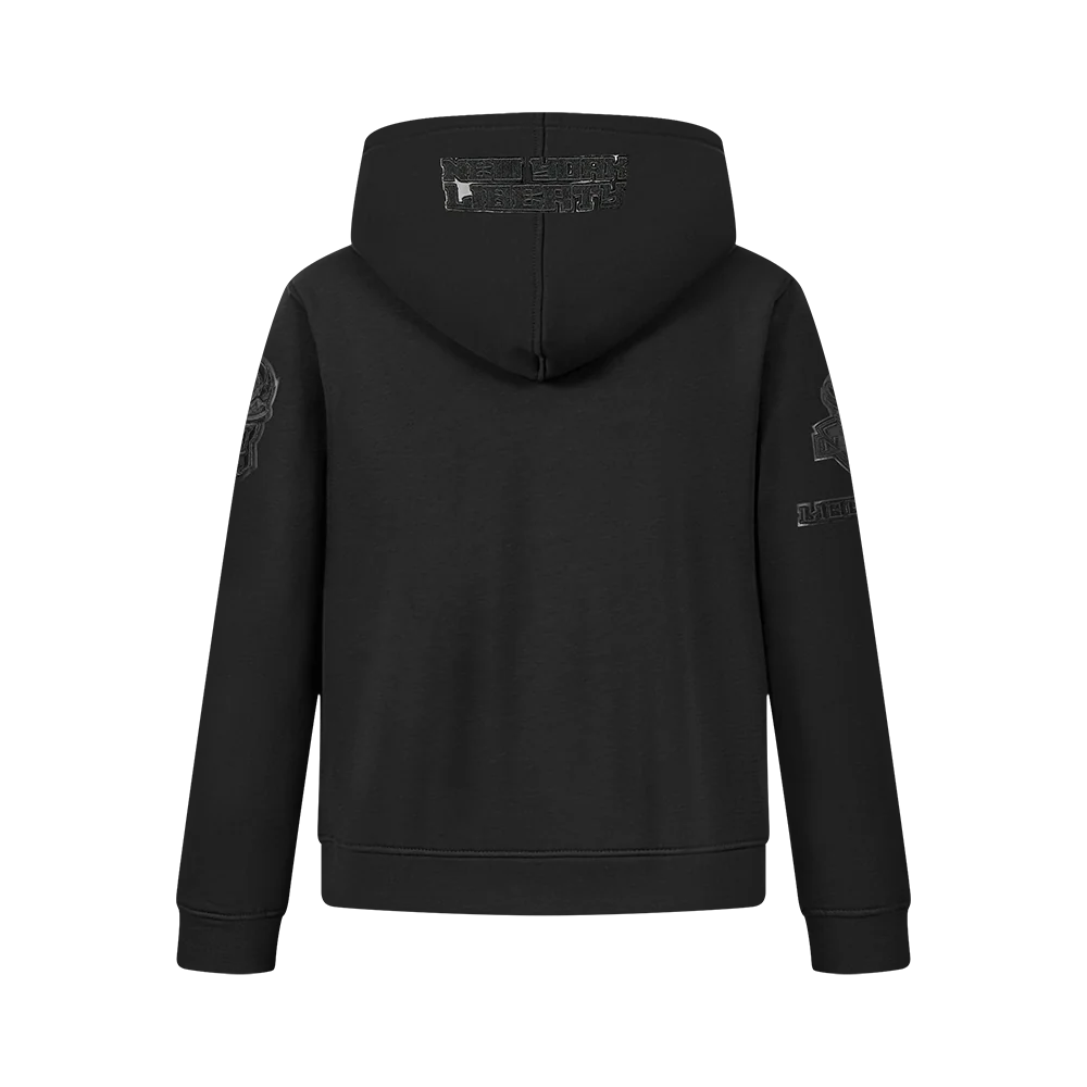 WNBA NEW YORK LIBERTY TRIPLE BLACK BIG BOYS FLC FZ HOODIE (BLACK) - Image 3