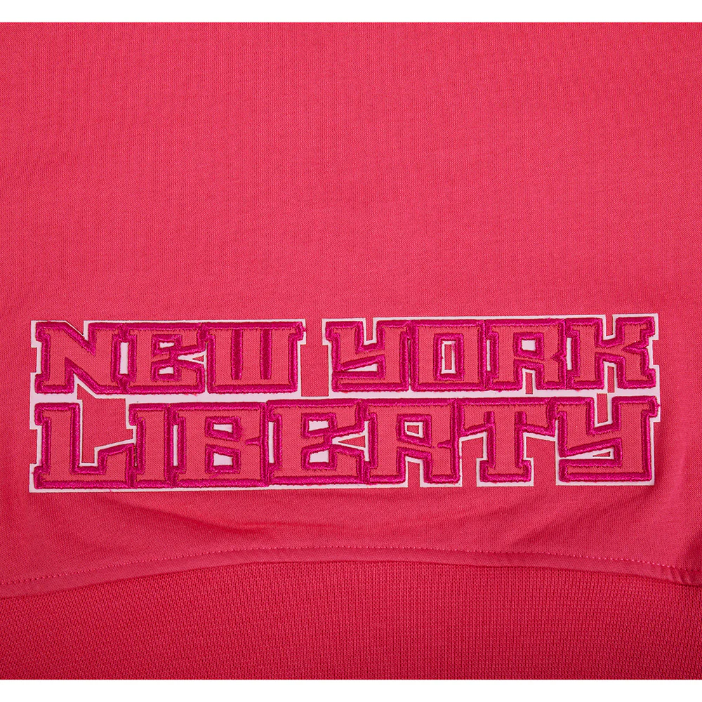 WNBA NEW YORK LIBERTY CLASSIC TRIPLE PINK BIG GIRLS FLC PO HOODIE (BEETROOT PURPLE) - Image 5