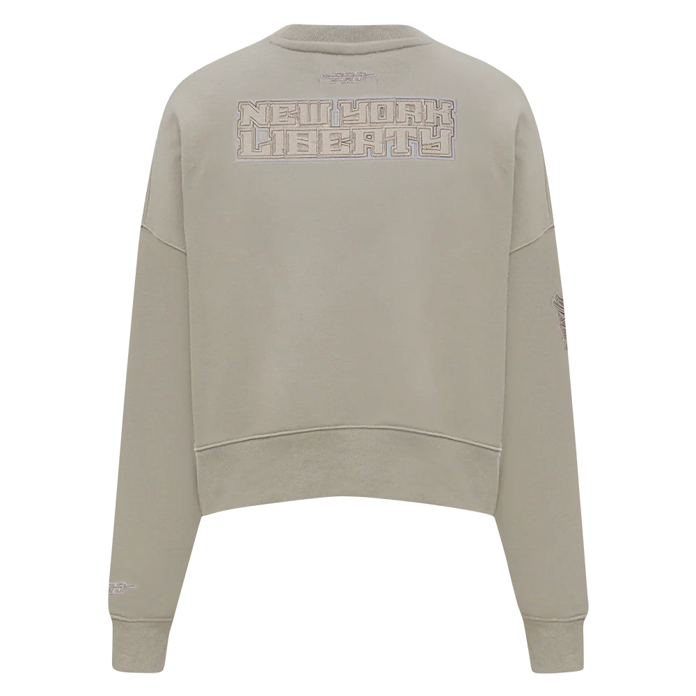 WNBA NEW YORK LIBERTY NEUTRAL WOMEN'S CREWNECK SWEATSHIRT (TAUPE) - Image 3