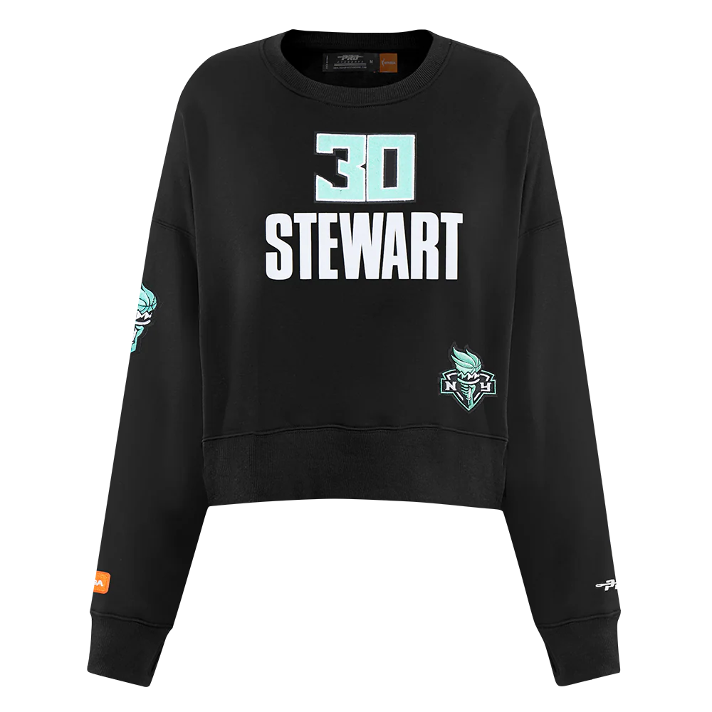 WNBA NEW YORK LIBERTY BREANNA STEWART #30 CLASSIC PLAYER NAME AND NUMBER (BLACK) - Image 3