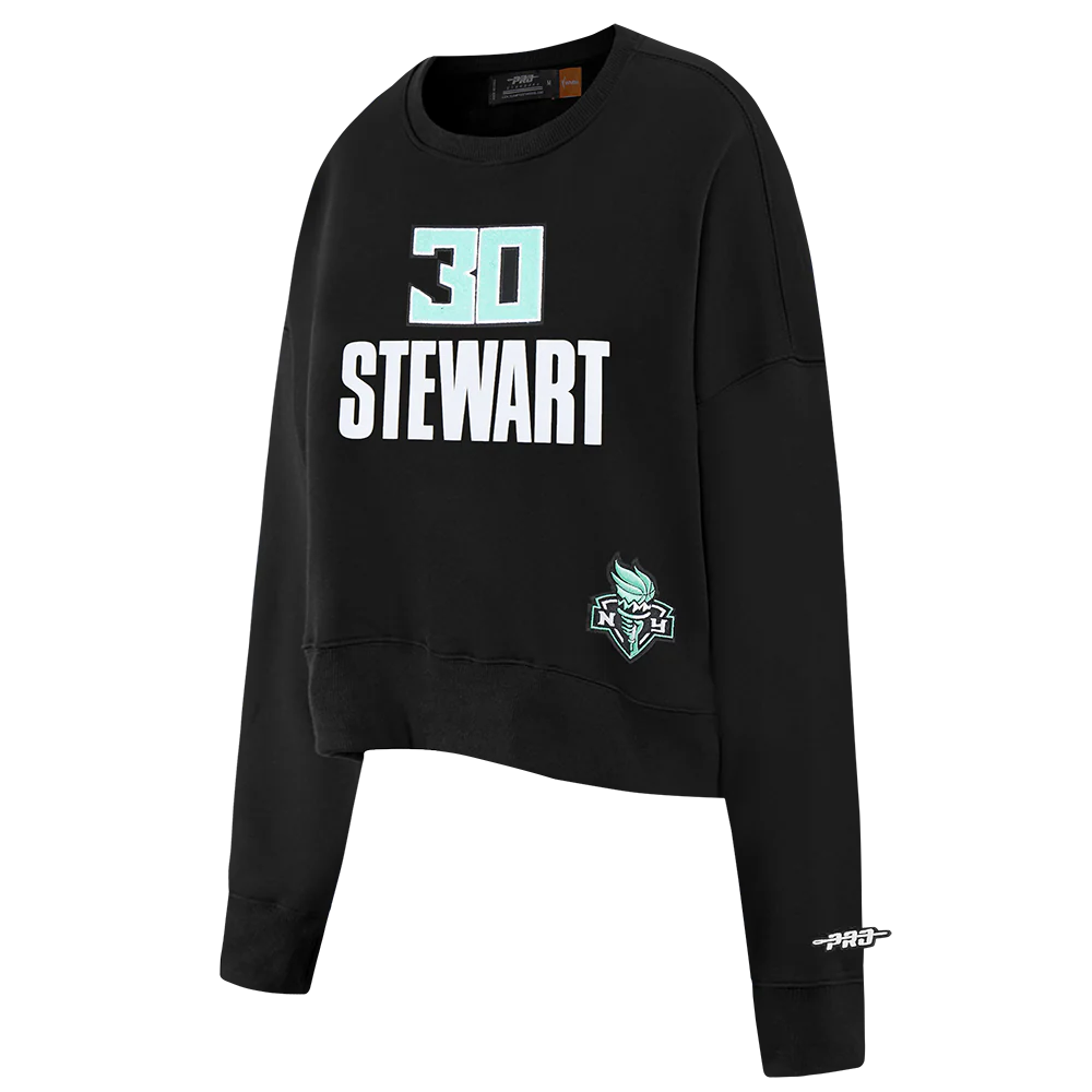 WNBA NEW YORK LIBERTY BREANNA STEWART #30 CLASSIC PLAYER NAME AND NUMBER (BLACK) - Image 4