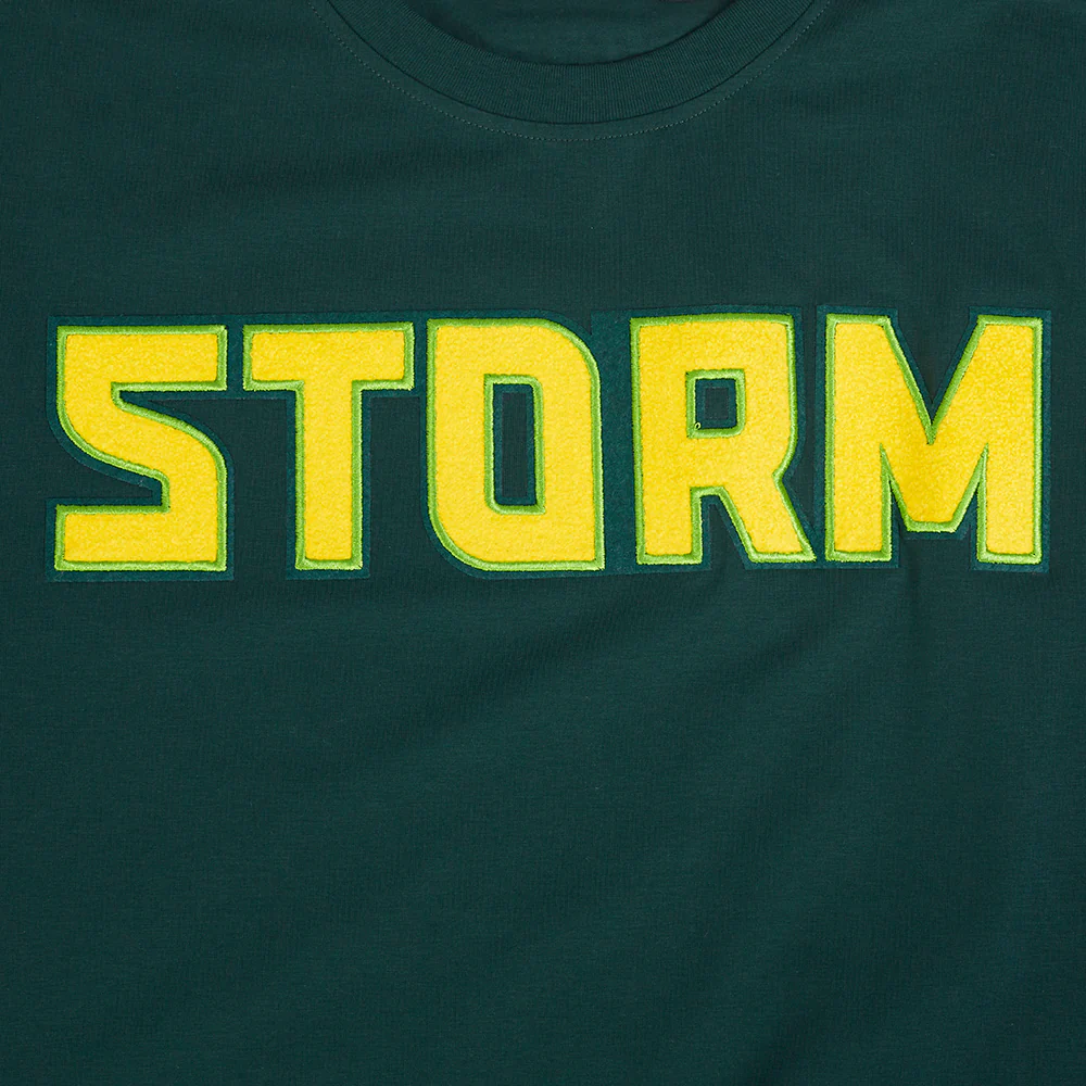 WNBA SEATTLE STORM CLASSIC CHENILLE MEN'S SJ TEE (FOREST GREEN) - Image 11