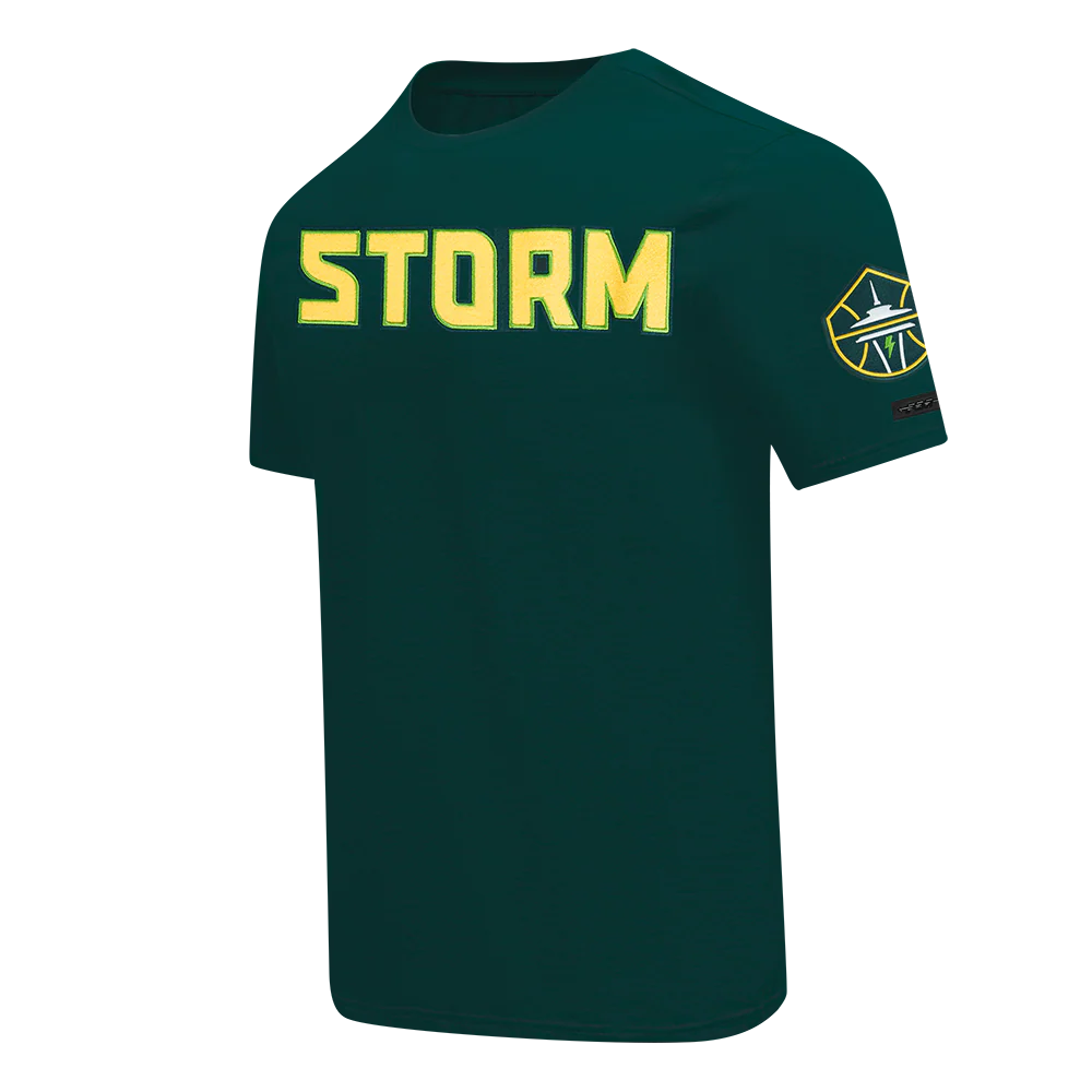 WNBA SEATTLE STORM CLASSIC CHENILLE MEN'S SJ TEE (FOREST GREEN) - Image 2