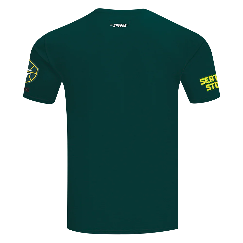WNBA SEATTLE STORM CLASSIC CHENILLE MEN'S SJ TEE (FOREST GREEN) - Image 3