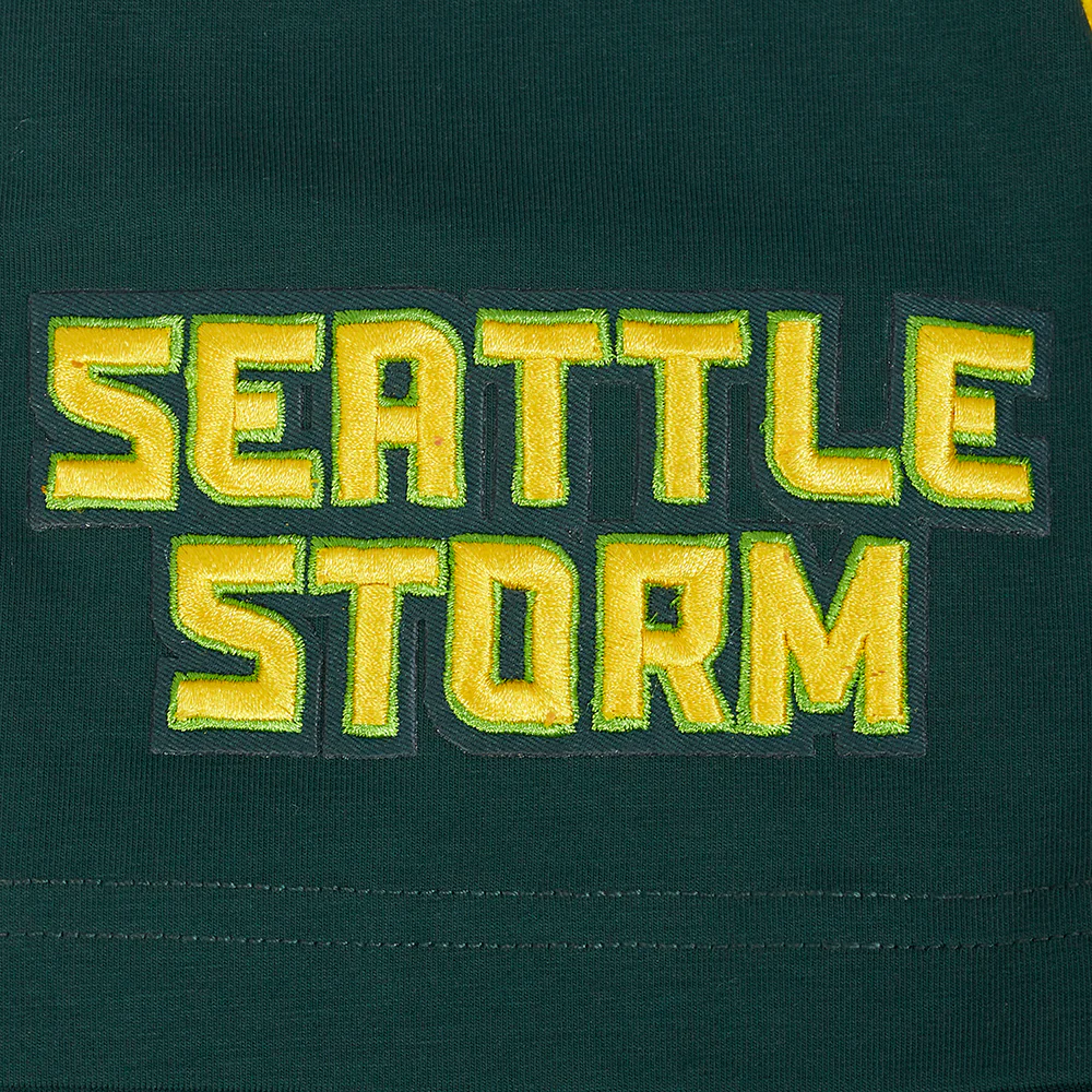 WNBA SEATTLE STORM CLASSIC CHENILLE MEN'S SJ TEE (FOREST GREEN) - Image 7