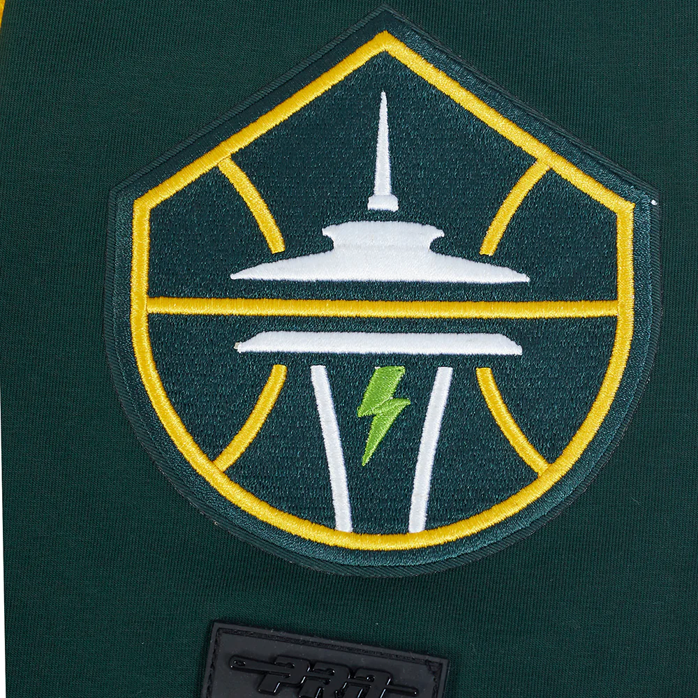 WNBA SEATTLE STORM CLASSIC CHENILLE MEN'S SJ TEE (FOREST GREEN) - Image 9