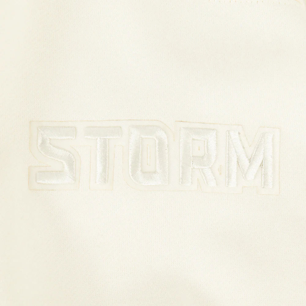 WNBA SEATTLE STORM NEUTRAL MEN'S DROP SHOULDER FLC CREWNECK (EGGSHELL) - Image 7