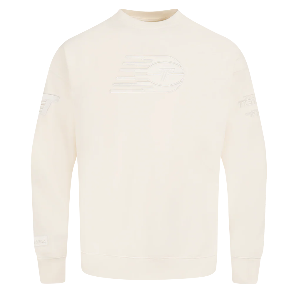 WNBA TORONTO TEMPO NEUTRAL MEN'S DROP SHOULDER FLC CREWNECK (EGGSHELL) - Image 3