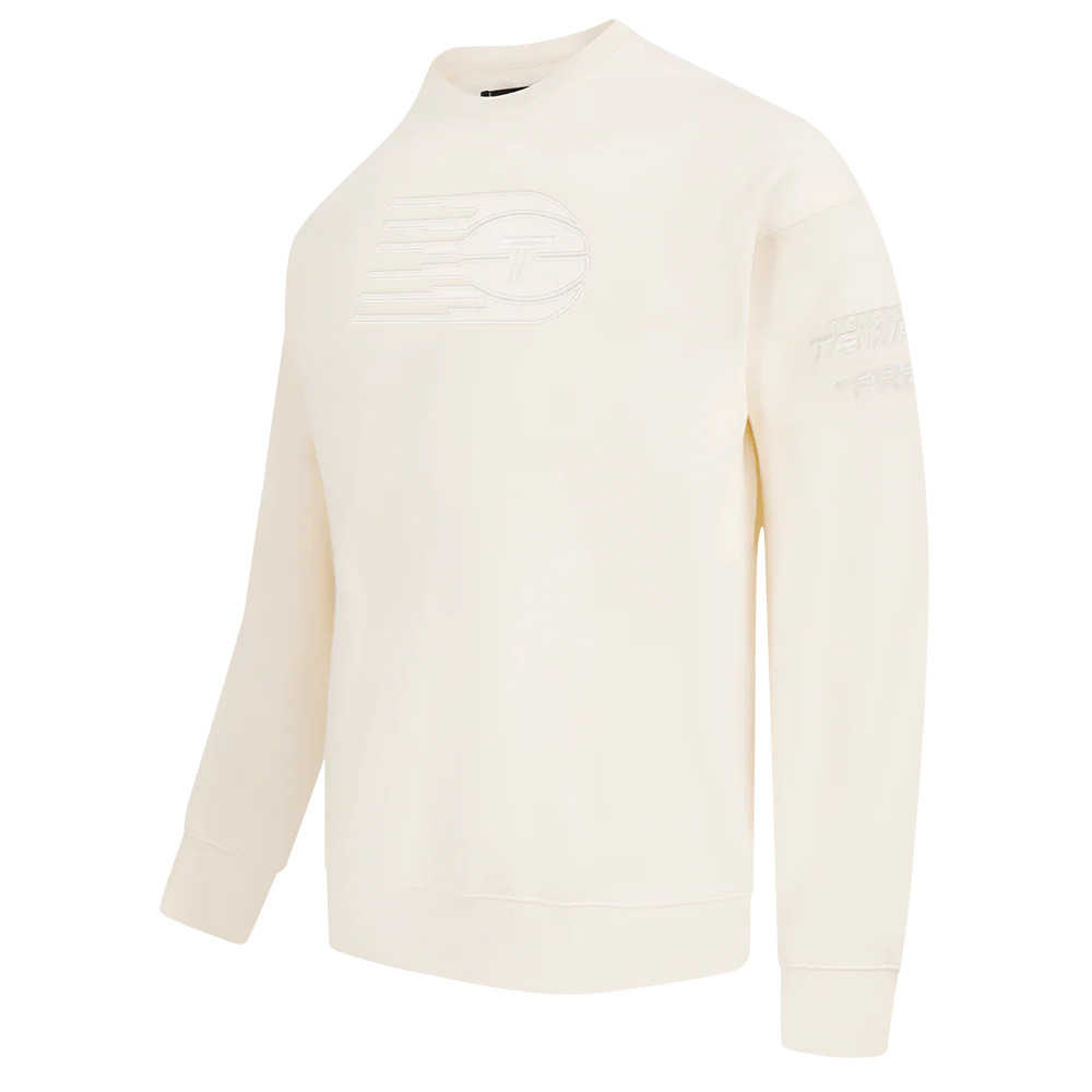 WNBA TORONTO TEMPO NEUTRAL MEN'S DROP SHOULDER FLC CREWNECK (EGGSHELL) - Image 4