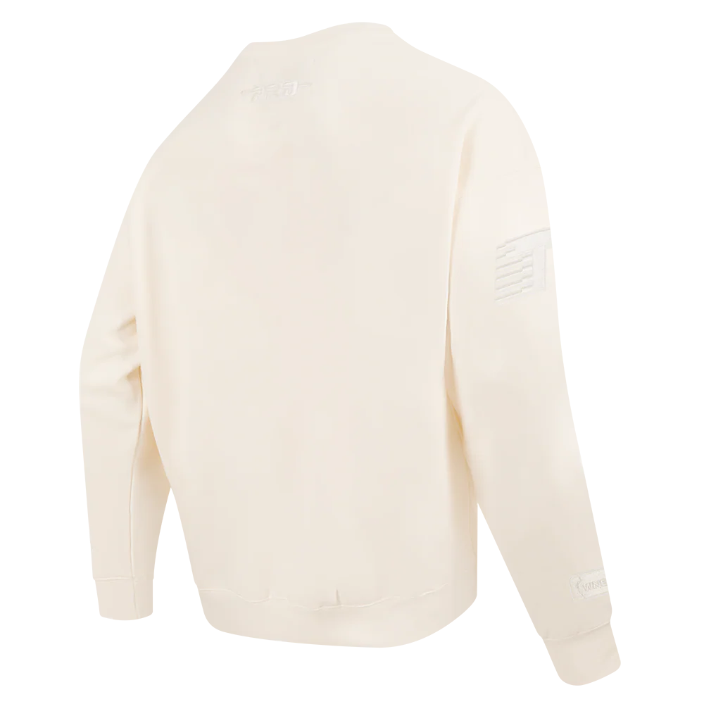 WNBA TORONTO TEMPO NEUTRAL MEN'S DROP SHOULDER FLC CREWNECK (EGGSHELL) - Image 5