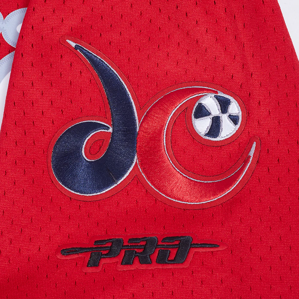 WNBA WASHINGTON MYSTICS MESH MEN'S BUTTON DOWN SHIRT (RED) - Image 8