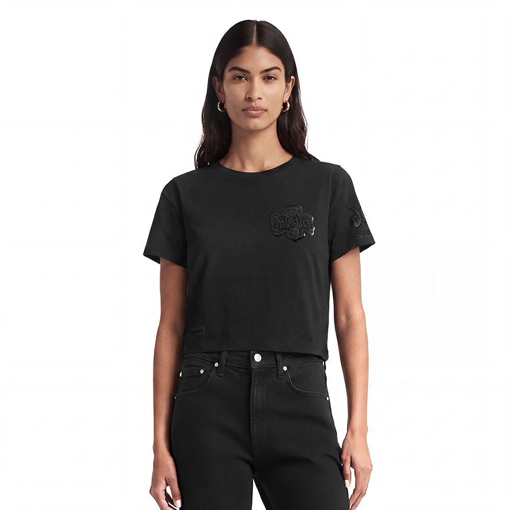 WNBA WASHINGTON MYSTICS TRIPLE BLACK WOMEN'S SJ BOXY TEE (BLACK)