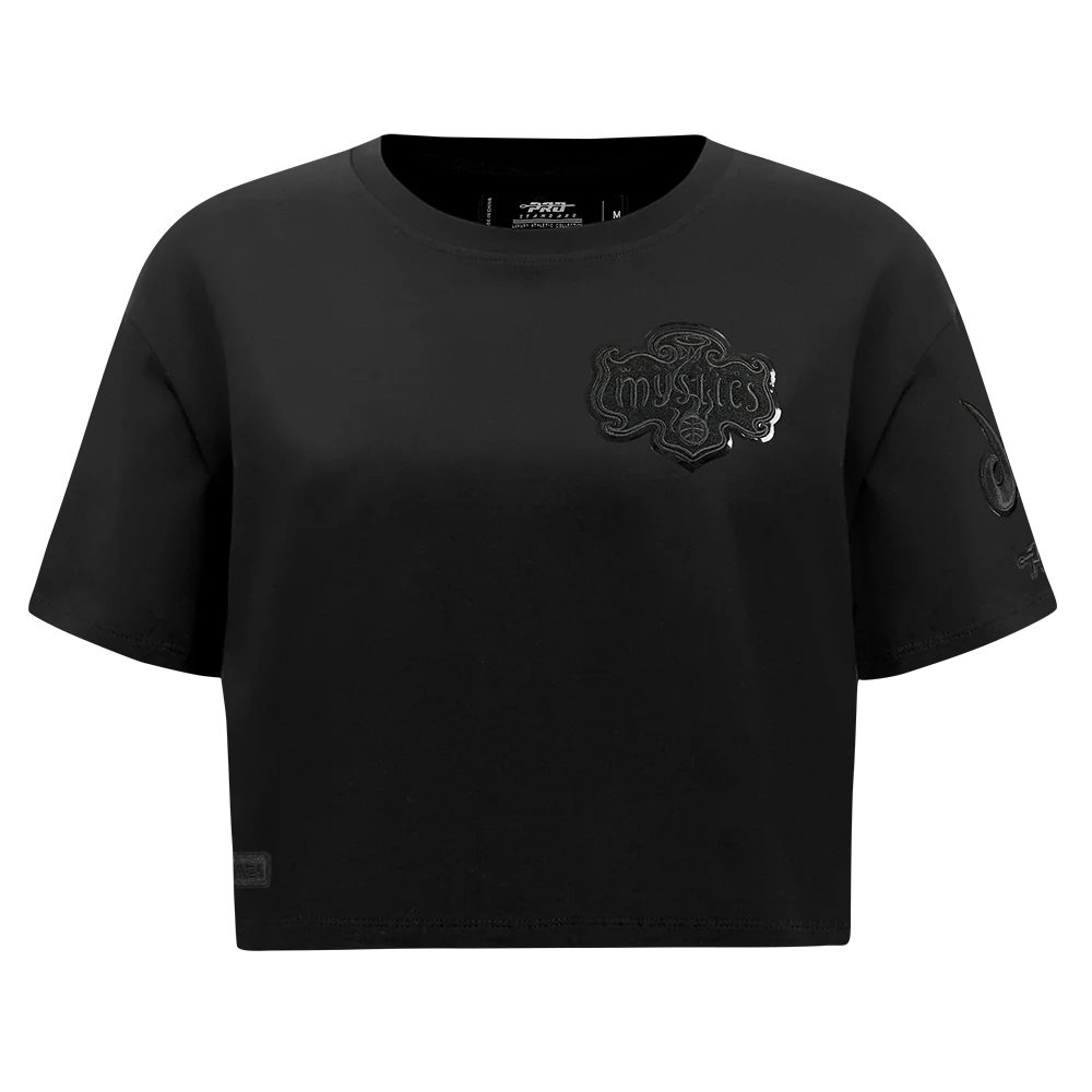 WNBA WASHINGTON MYSTICS TRIPLE BLACK WOMEN'S SJ BOXY TEE (BLACK) - Image 3