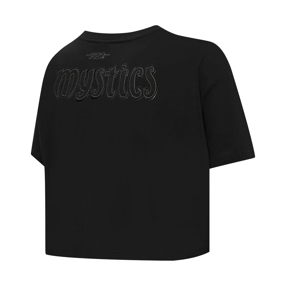 WNBA WASHINGTON MYSTICS TRIPLE BLACK WOMEN'S SJ BOXY TEE (BLACK) - Image 6