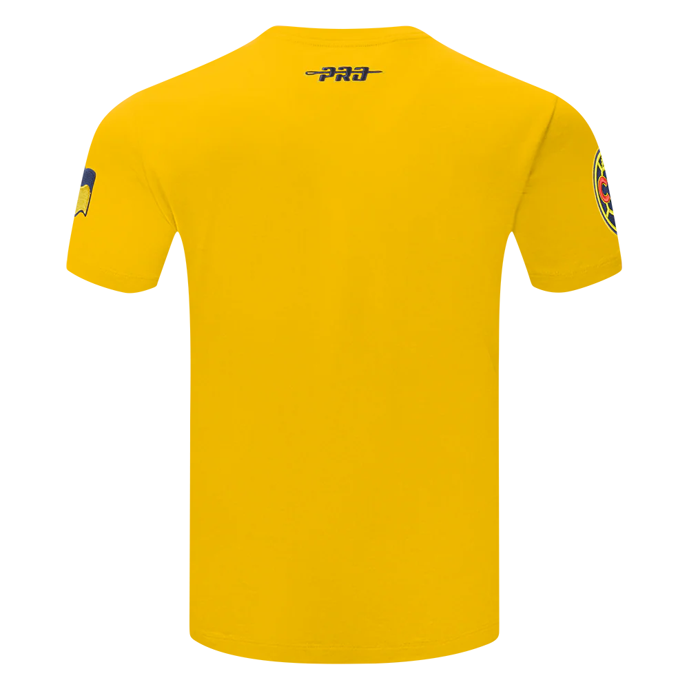 LIGA MX CLUB AMERICA STADIUM MEN'S WORDMARK SINGLE JERSEY TEE (YELLOW) - Image 3