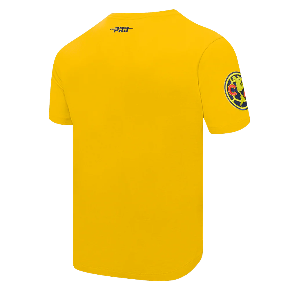 LIGA MX CLUB AMERICA STADIUM MEN'S WORDMARK SINGLE JERSEY TEE (YELLOW) - Image 4