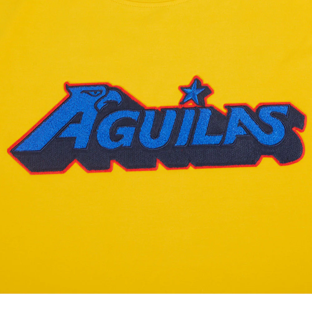 LIGA MX CLUB AMERICA STADIUM MEN'S WORDMARK SINGLE JERSEY TEE (YELLOW) - Image 5