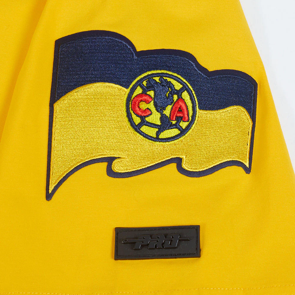 LIGA MX CLUB AMERICA STADIUM MEN'S WORDMARK SINGLE JERSEY TEE (YELLOW) - Image 6