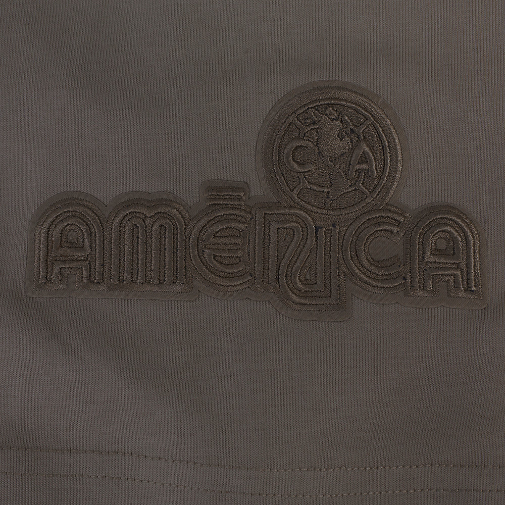 LIGA MX CLUB AMERICA NEUTRAL MEN'S COTTON JERSEY DROP SHOULDER TEE (DARK TAUPE) - Image 6