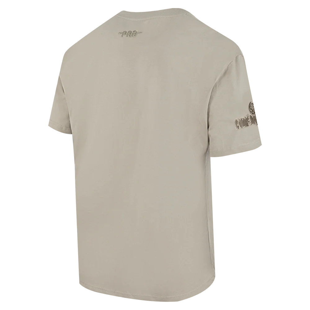 LIGA MX CLUB AMERICA NEUTRAL MEN'S COTTON JERSEY DROP SHOULDER TEE (TAUPE) - Image 4