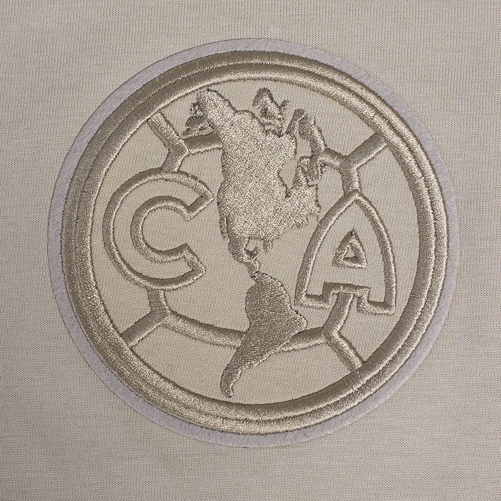 LIGA MX CLUB AMERICA NEUTRAL MEN'S COTTON JERSEY DROP SHOULDER TEE (TAUPE) - Image 5