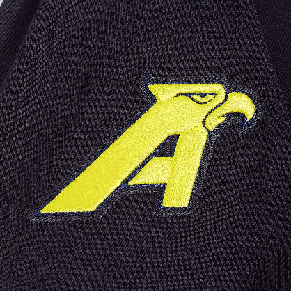 LIGA MX CLUB AMERICA CONTRAST NEUTRALS MEN'S SHORT SLEEVE PULLOVER HOODIE (BLACK) - Image 7