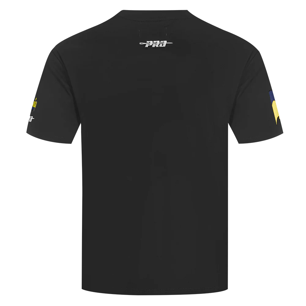 LIGA MX CLUB AMERICA CONTRAST NEUTRALS MEN'S COTTON JERSEY DROP SHOULDER TEE (BLACK) - Image 3