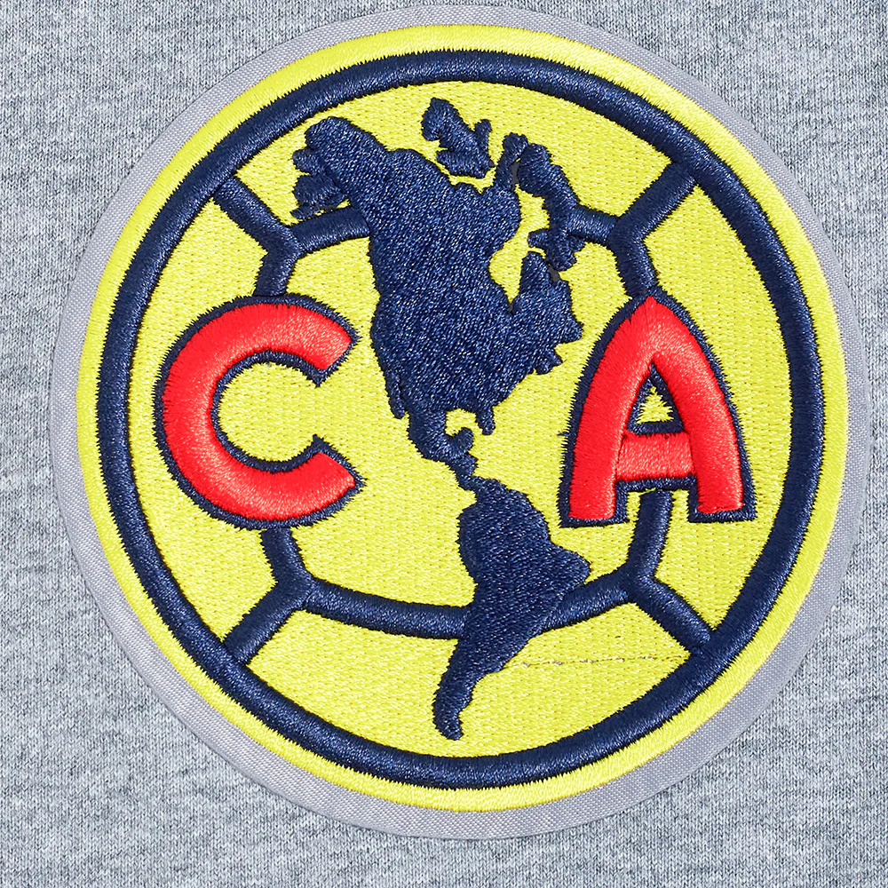 LIGA MX CLUB AMERICA CONTRAST NEUTRALS MEN'S COTTON JERSEY DROP SHOULDER TEE (DARK HEATHER GRAY) - Image 5