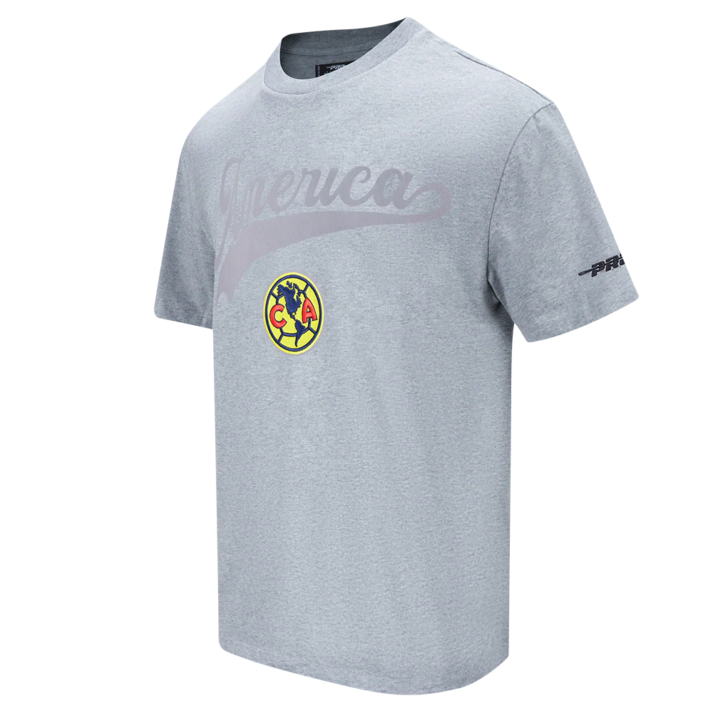 Liga MX CLUB AMERICA LIVING LARGE MEN'S CJ DROP SHOULDER TEE (DARK HEATHER GRAY) - Image 3