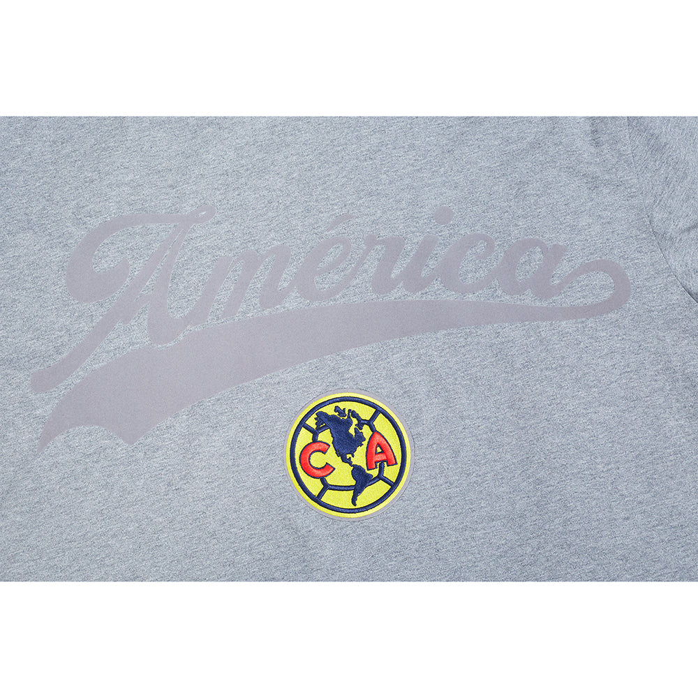 Liga MX CLUB AMERICA LIVING LARGE MEN'S CJ DROP SHOULDER TEE (DARK HEATHER GRAY) - Image 5