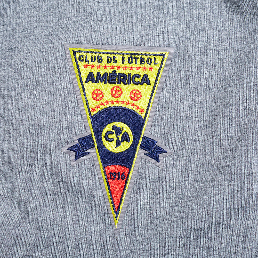 Liga MX CLUB AMERICA LIVING LARGE MEN'S CJ DROP SHOULDER TEE (DARK HEATHER GRAY) - Image 6