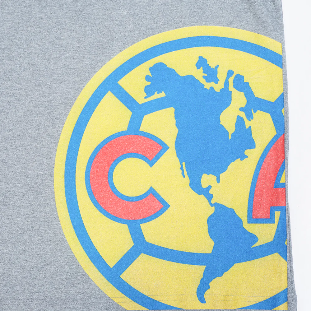 Liga MX CLUB AMERICA LIVING LARGE MEN'S CJ DROP SHOULDER TEE (DARK HEATHER GRAY) - Image 7
