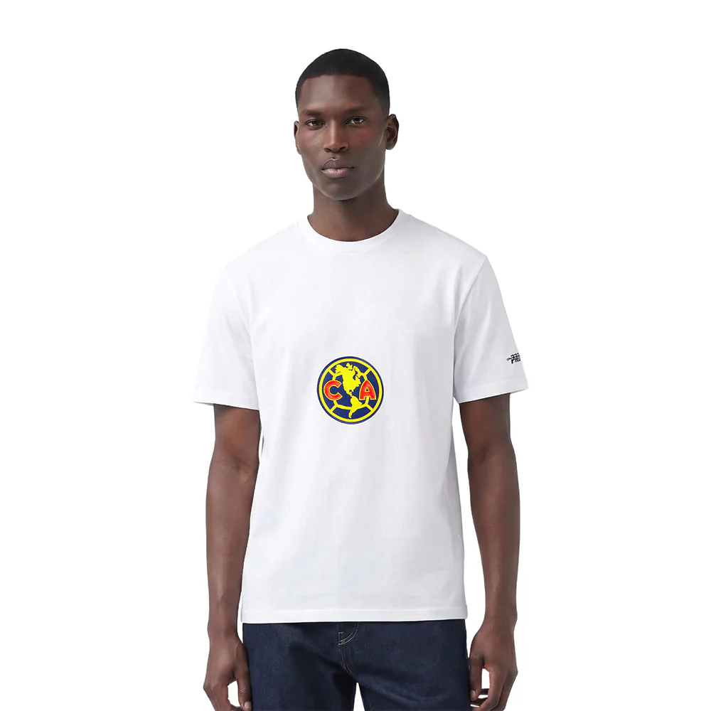 Liga MX CLUB AMERICA LIVING LARGE MEN'S CJ DROP SHOULDER TEE (WHITE)