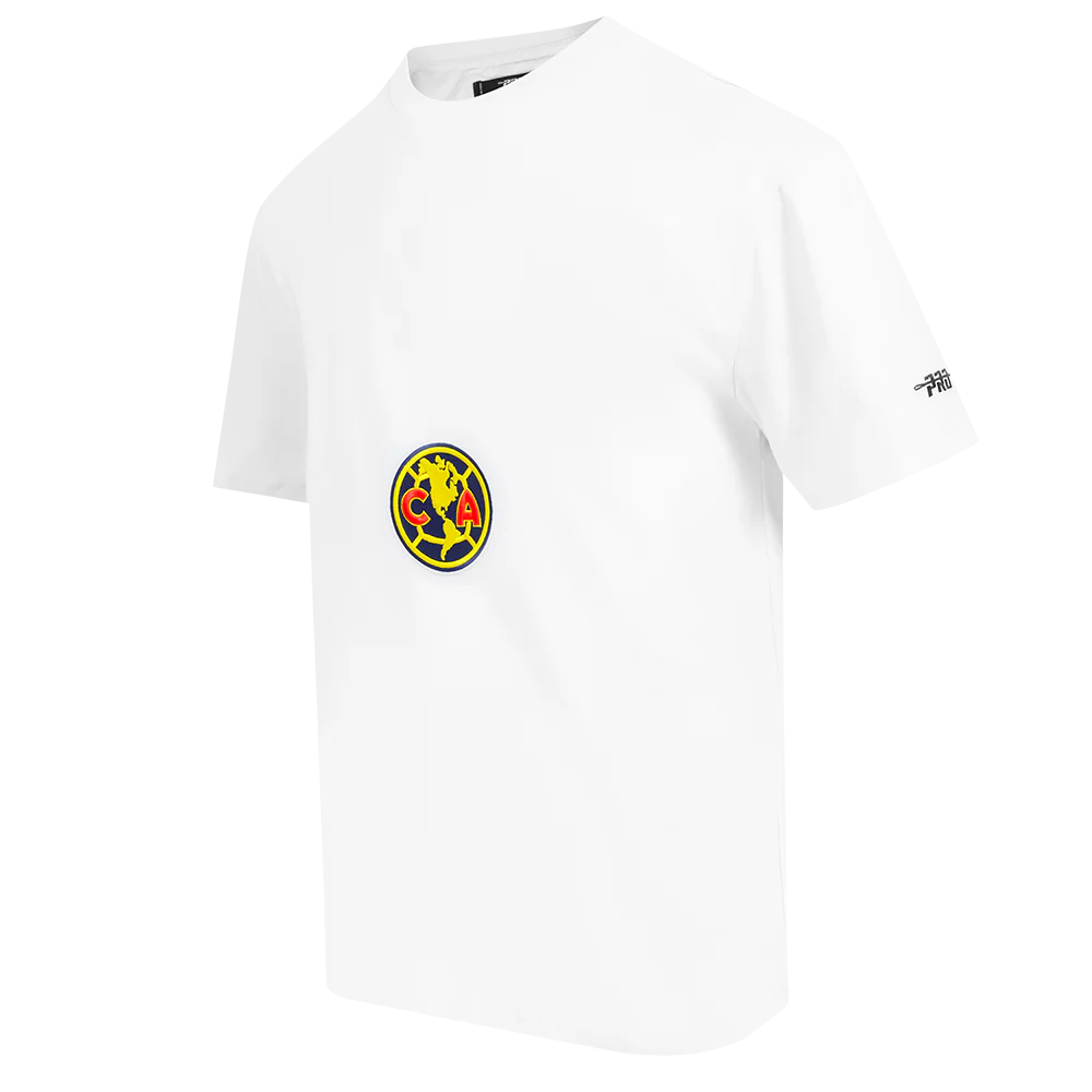 Liga MX CLUB AMERICA LIVING LARGE MEN'S CJ DROP SHOULDER TEE (WHITE) - Image 3
