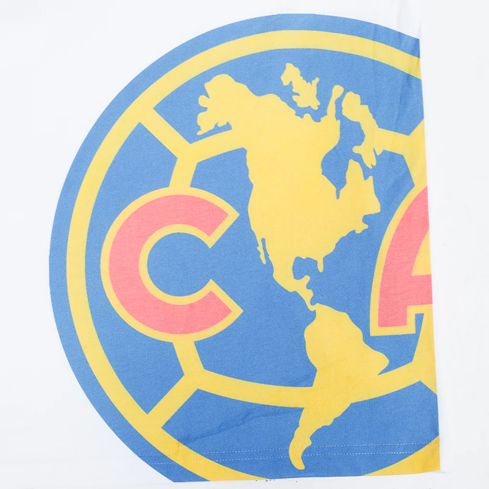Liga MX CLUB AMERICA LIVING LARGE MEN'S CJ DROP SHOULDER TEE (WHITE) - Image 5