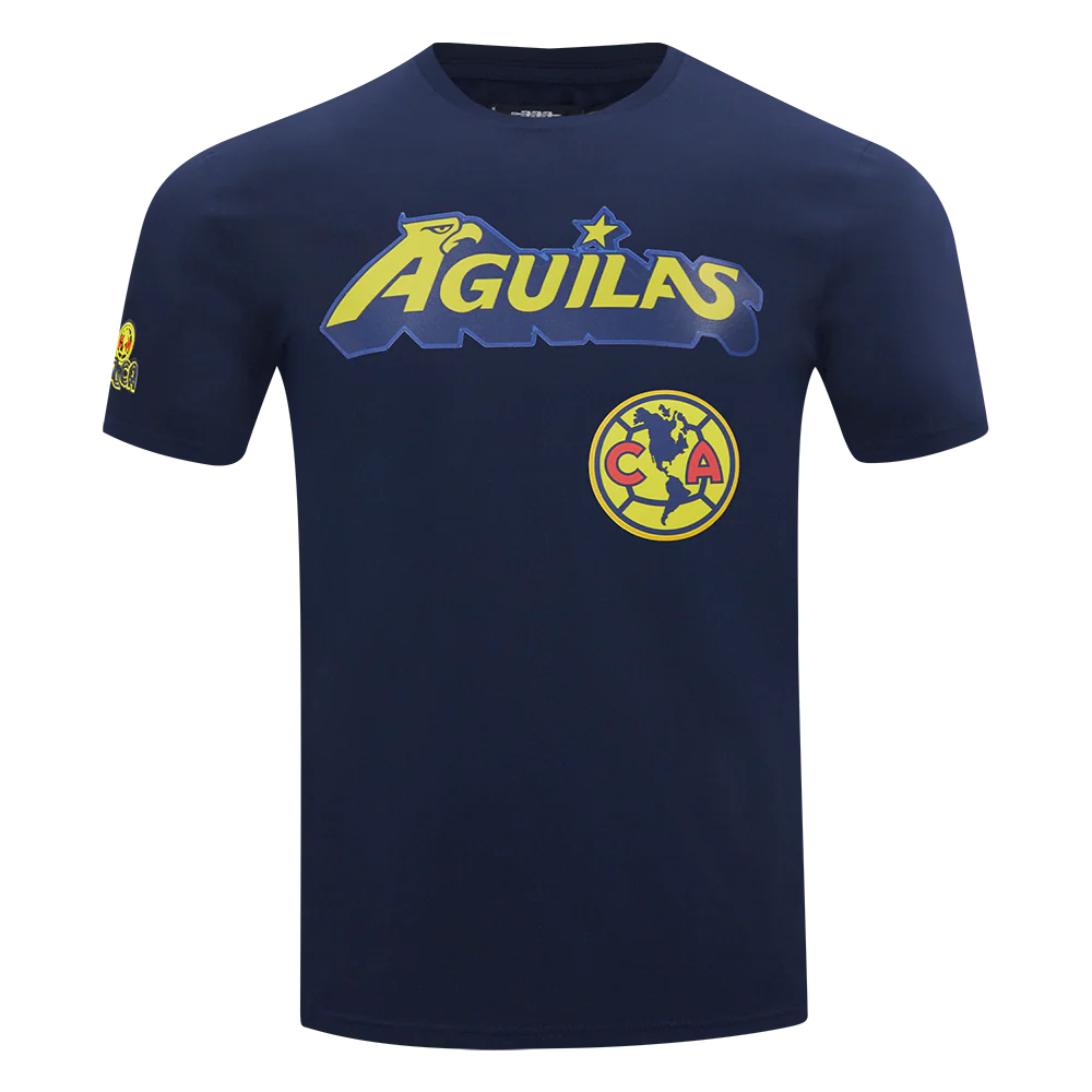 LIGA MX CLUB AMERICA MESH MEN'S SINGLE JERSEY TAPING TEE (MIDNIGHT NAVY)