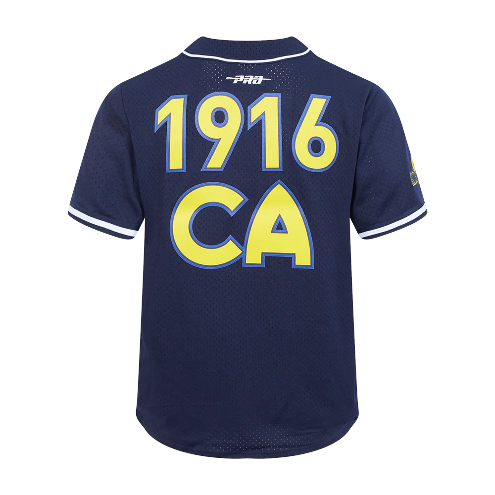 LIGA MX CLUB AMERICA MESH MEN'S MESH BUTTON DOWN SHIRT (MIDNIGHT NAVY) - Image 3
