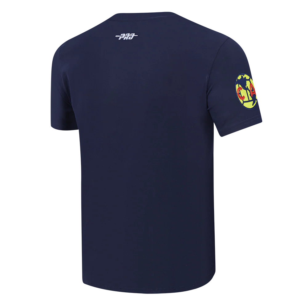 LIGA MX CLUB AMERICA OLD ENGLISH MEN'S SJ TEE (MIDNIGHT NAVY) - Image 4