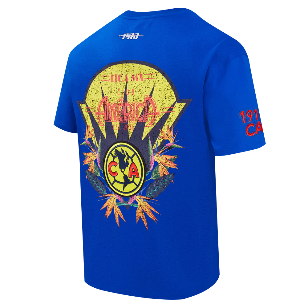 LIGA MX CLUB AMERICA PARADISE MEN'S S/S TEE (ROYAL BLUE) - Image 4