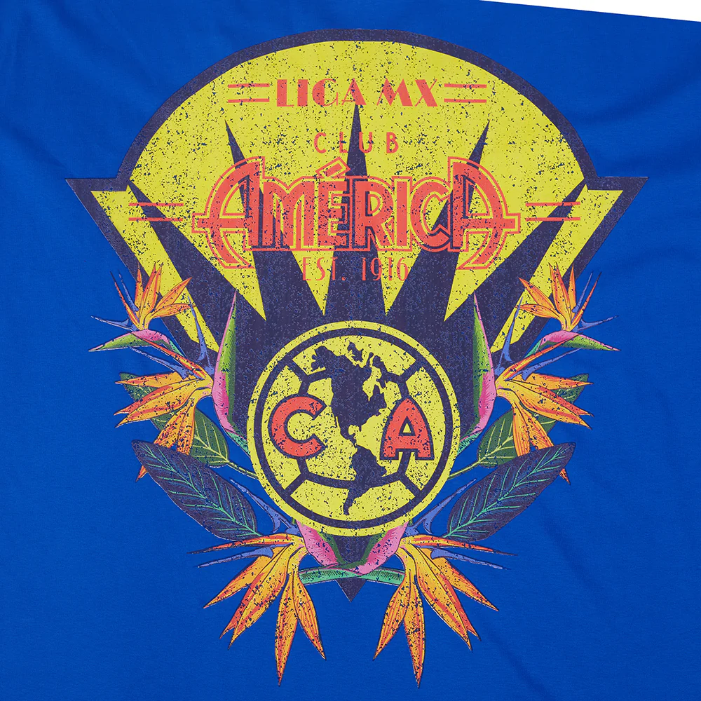 LIGA MX CLUB AMERICA PARADISE MEN'S S/S TEE (ROYAL BLUE) - Image 7