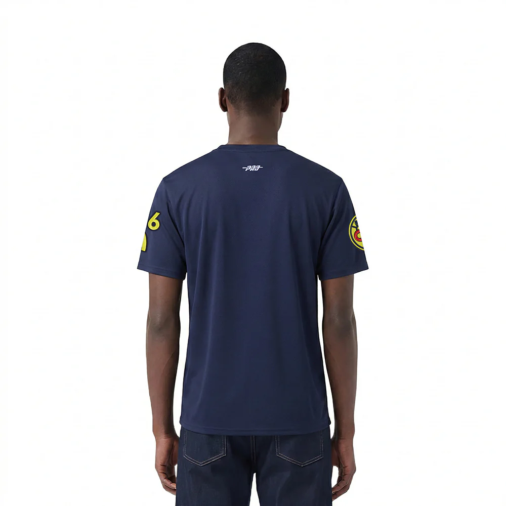 LIGA MX CLUB AMERICA LETTERMAN MEN'S S/S TEE (MIDNIGHT NAVY) - Image 2
