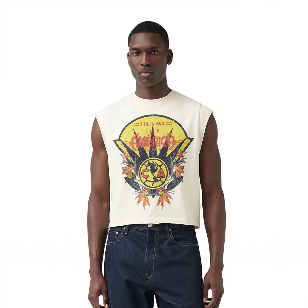 LIGA MX CLUB AMERICA PARADISE MEN'S S/S TEE (EGGSHELL)