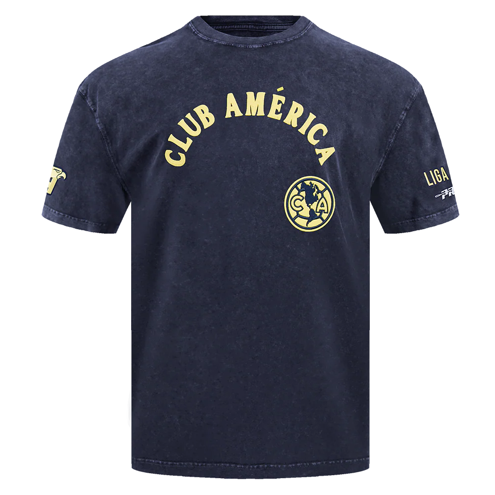 LIGA MX CLUB AMERICA FIRST TEAM MEN'S S/S TEE (WASHED MIDNIGHT NAVY) - Image 3