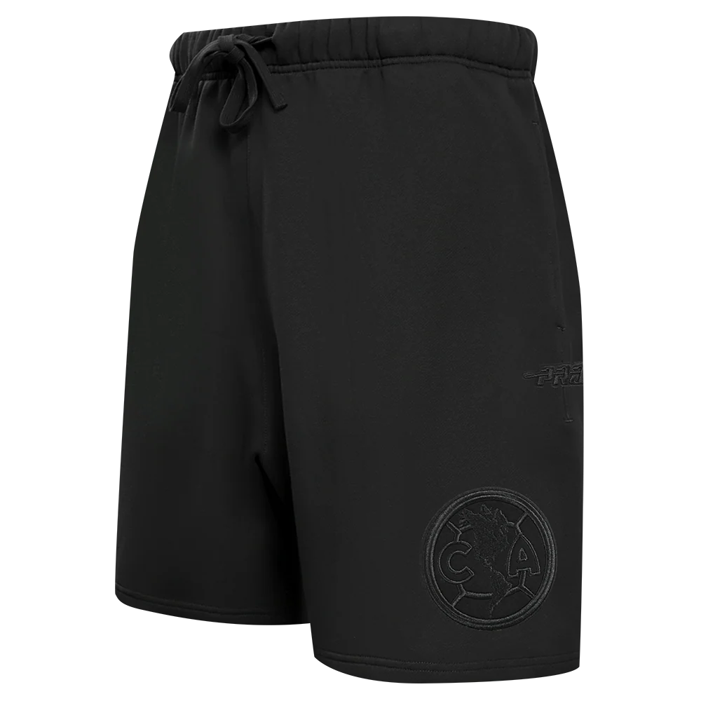 LIGA MX CLUB AMERICA NEUTRAL MEN'S FLEECE SHORT (BLACK)