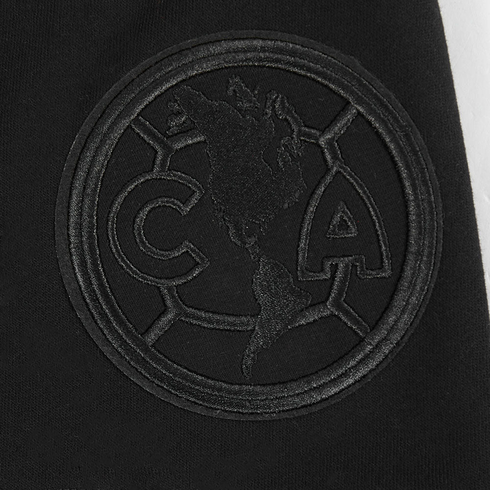 LIGA MX CLUB AMERICA NEUTRAL MEN'S FLEECE SHORT (BLACK) - Image 5