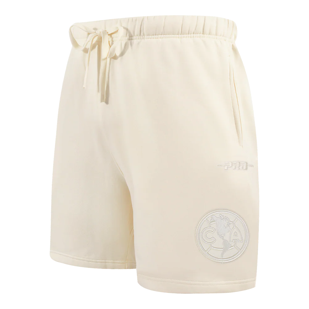 LIGA MX CLUB AMERICA NEUTRAL MEN'S FLEECE SHORT (EGGSHELL)